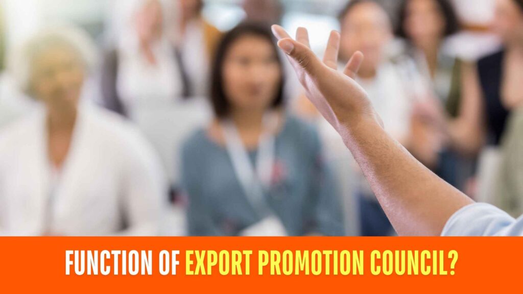 Function of Export Promotion Council?